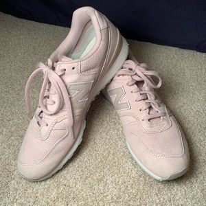 New Balance 696 Classics Faded Rose/Pink Sandstone Athletic Shoes WOMENS 9